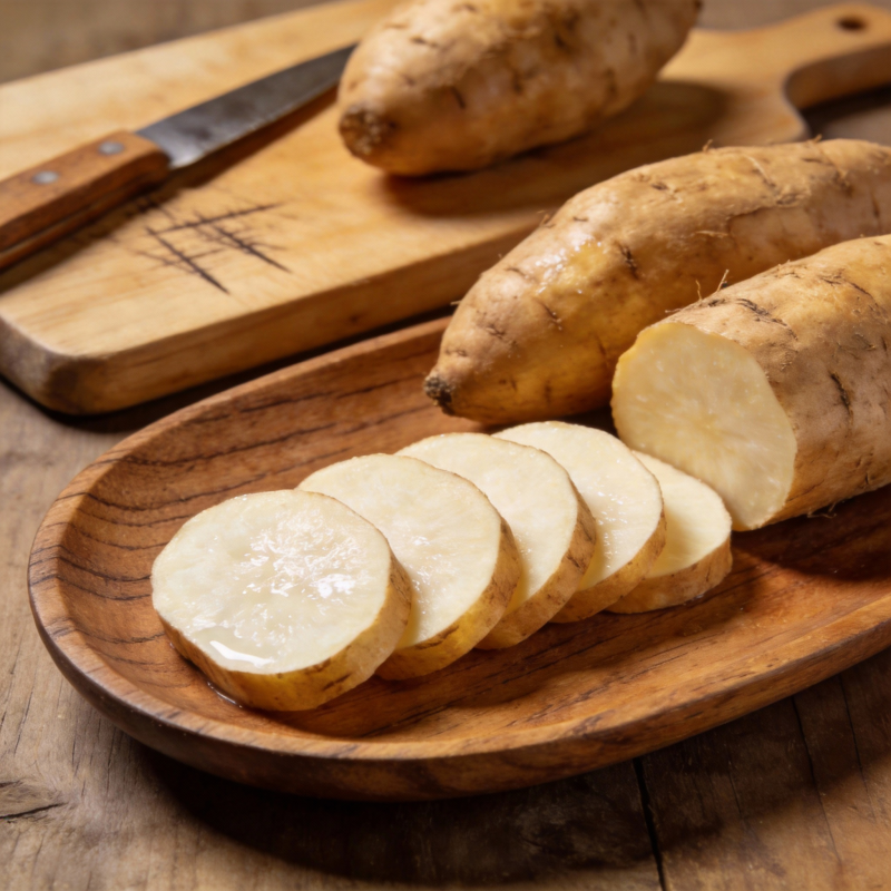 切片山药摆盘图片