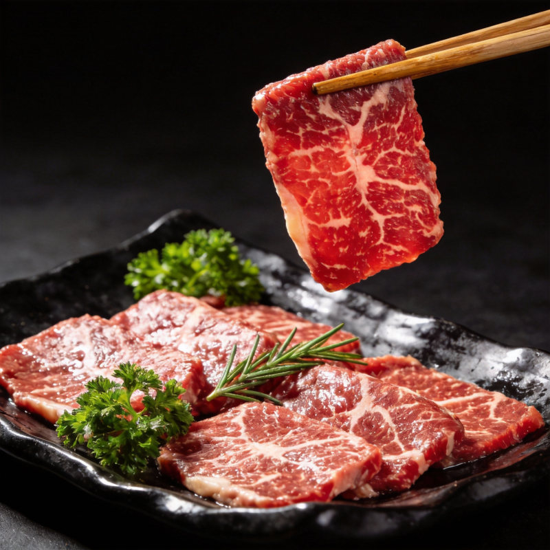 和牛刺身 鲜嫩多汁图片