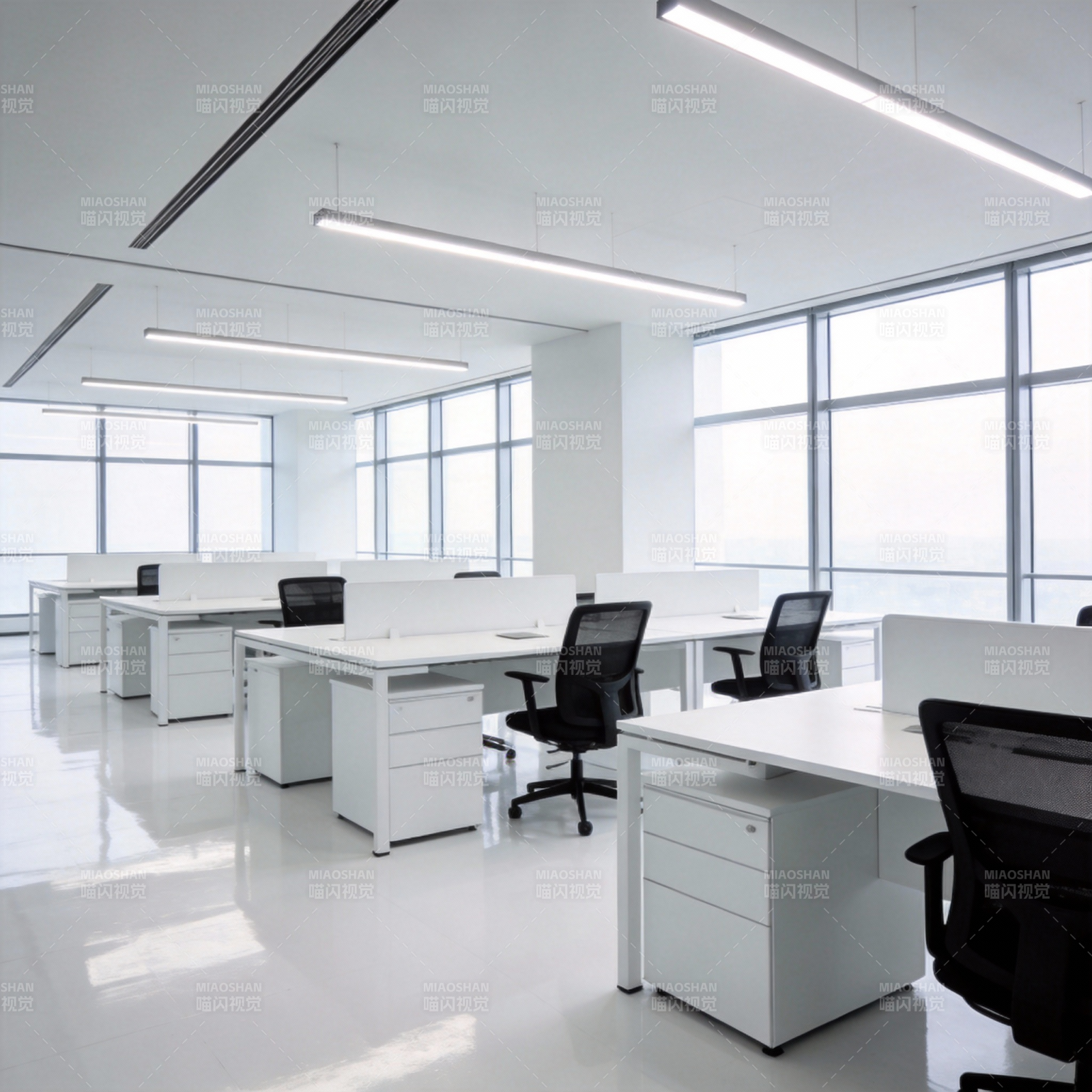 现代简约办公空间图片