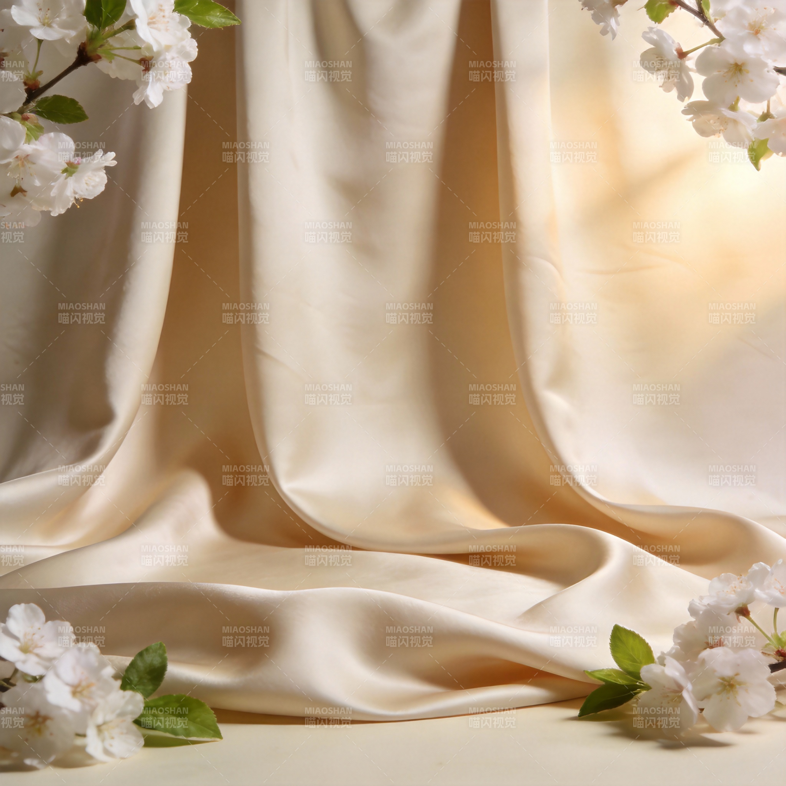 樱花与丝缎的柔美图片