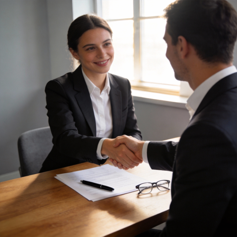 职场握手合作瞬间图片