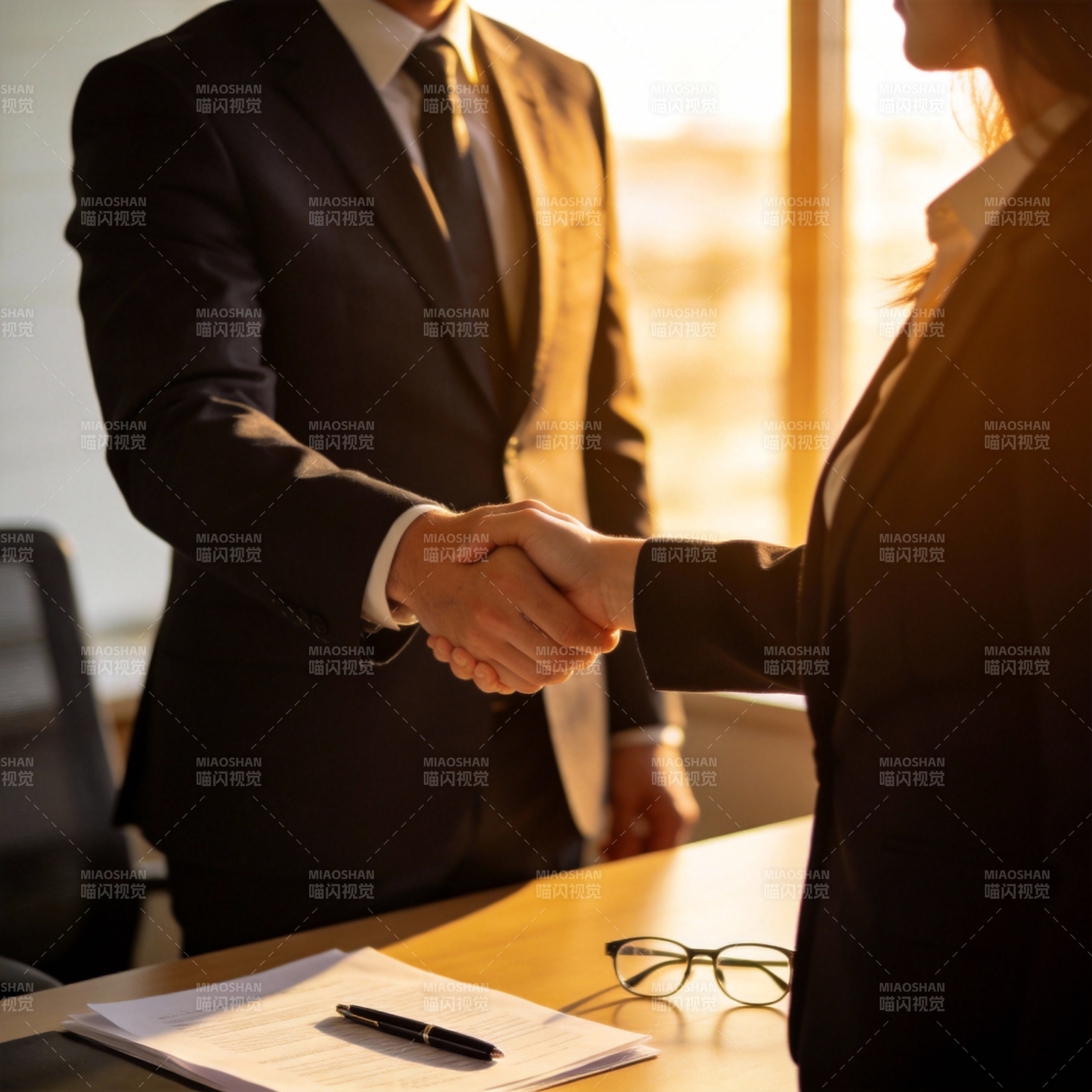 商务握手合作图片