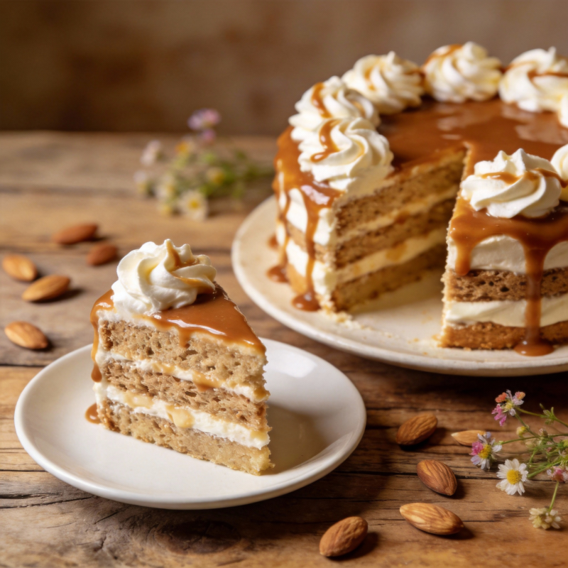 焦糖奶油蛋糕图片