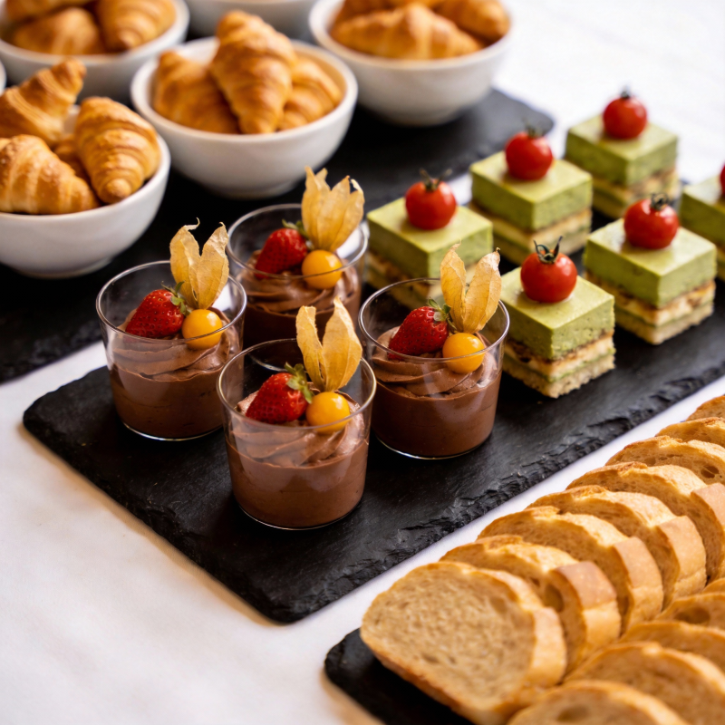 精致甜点拼盘图片