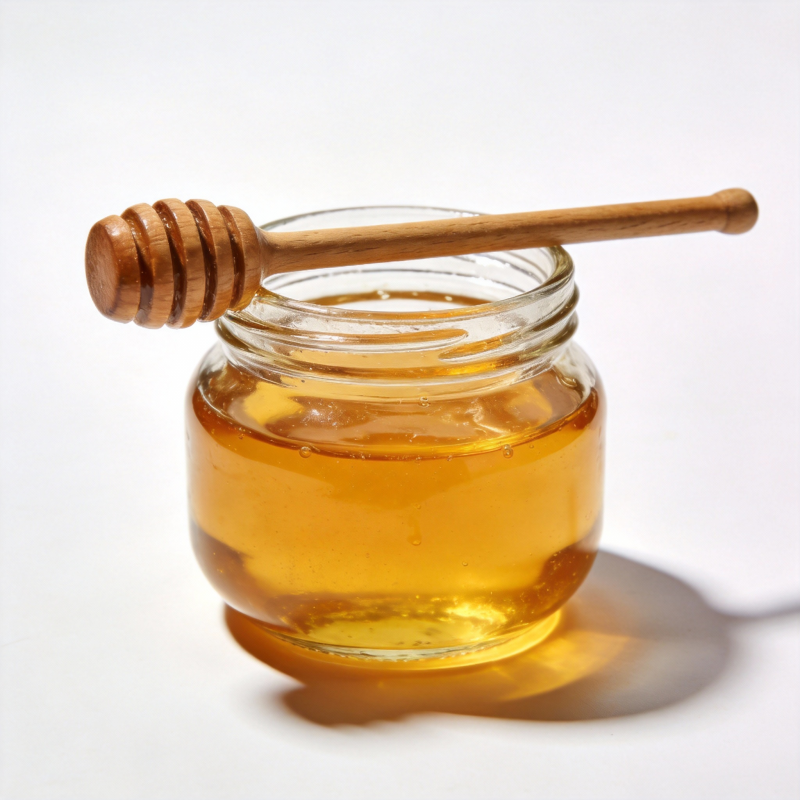 蜂蜜与木勺图片