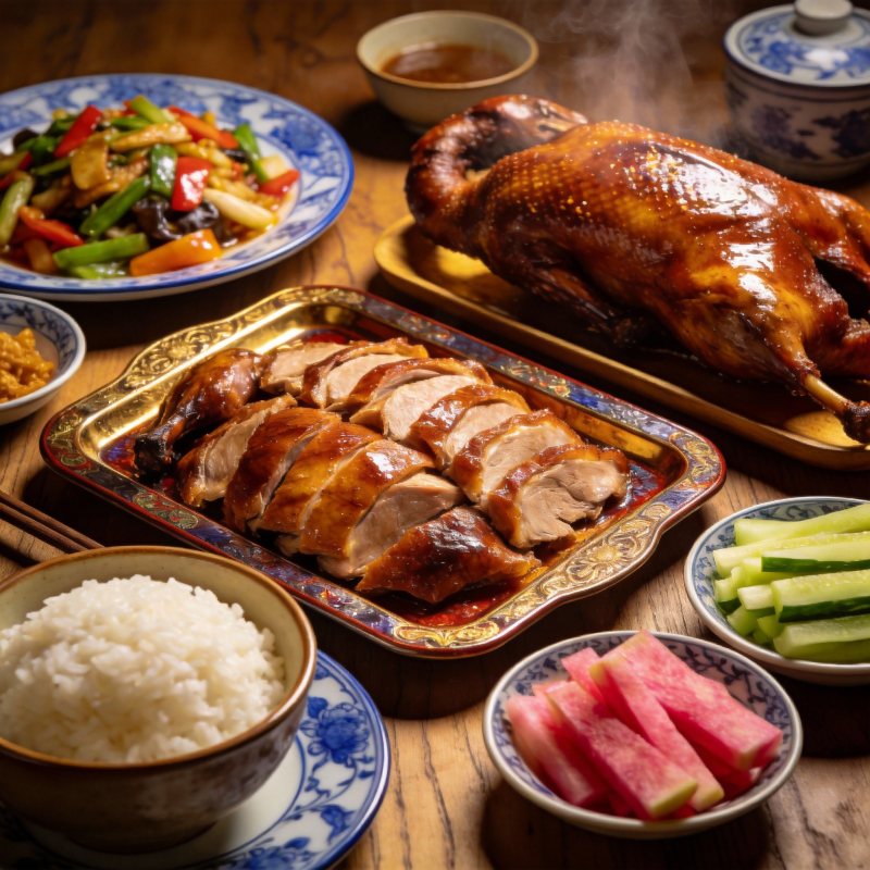 烤鸭盛宴图片