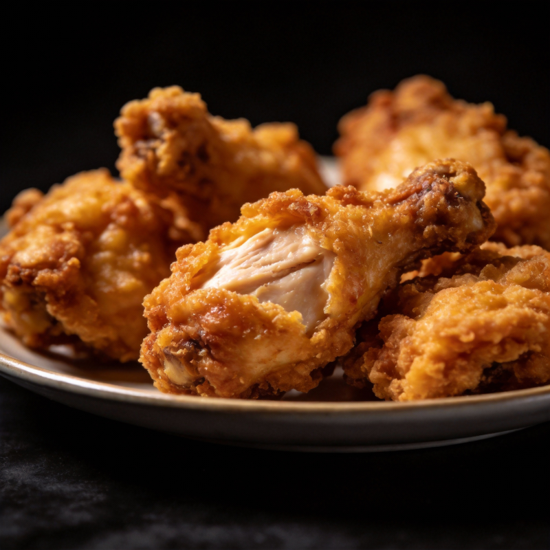 金黄酥脆炸鸡腿图片