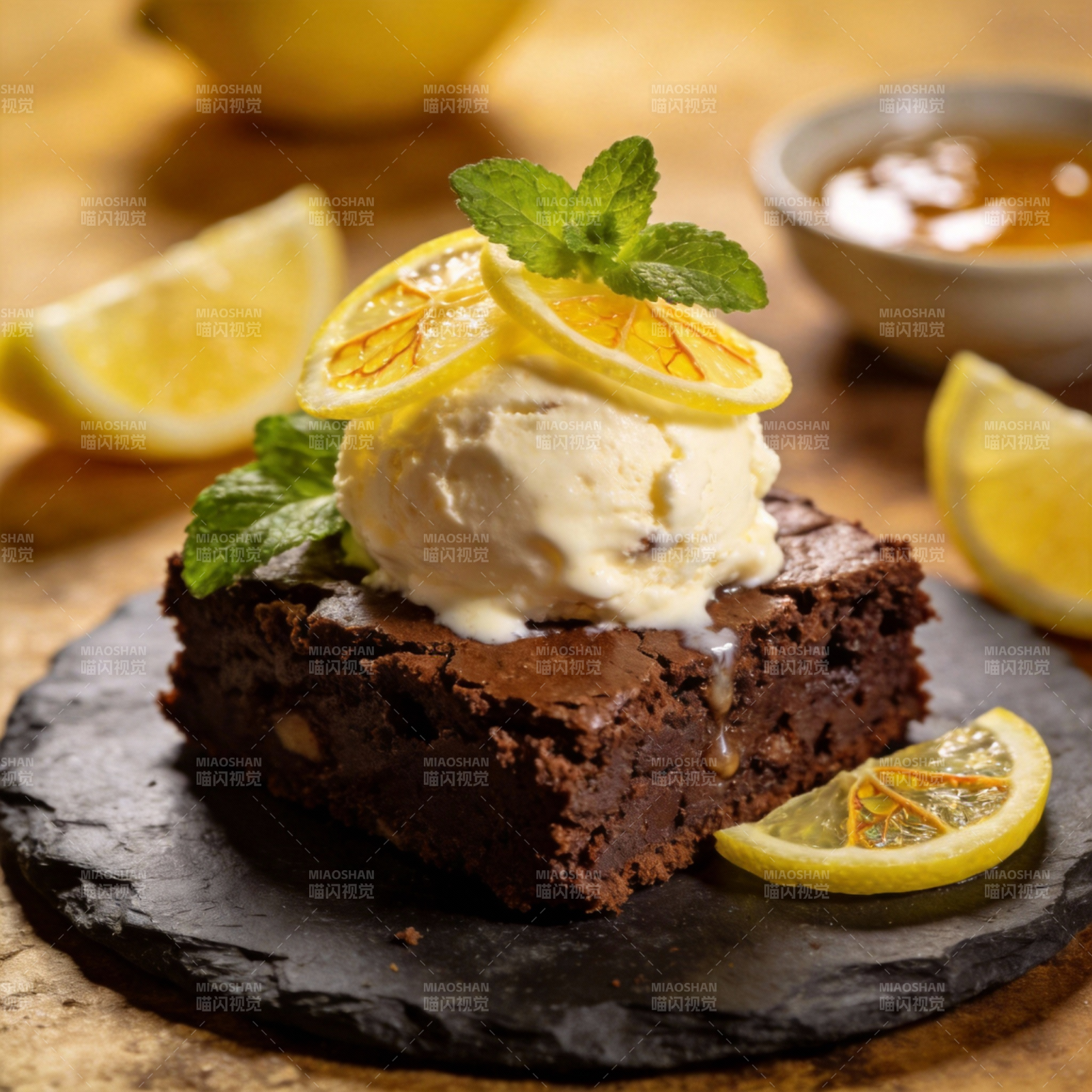 柠檬巧克力蛋糕图片