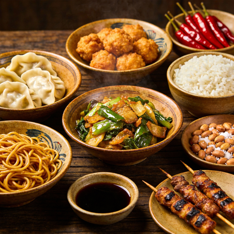 中式美味拼盘图片