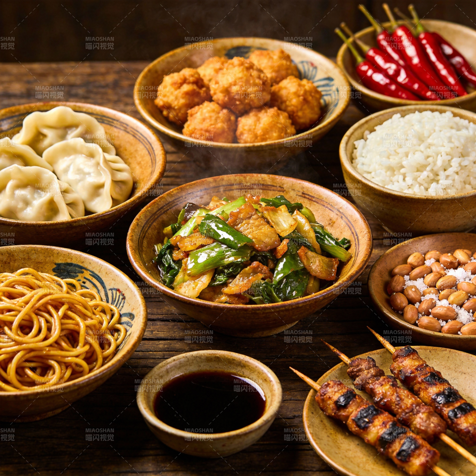 中式美味拼盘图片