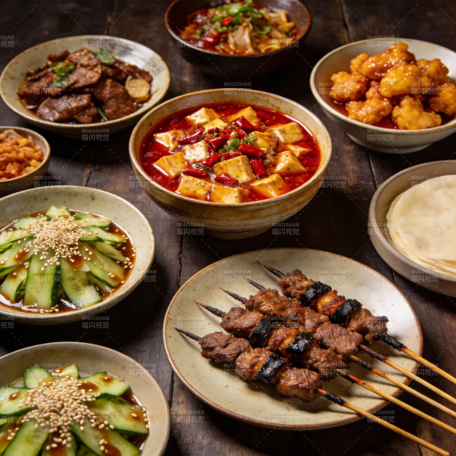 美味中式拼盘图片