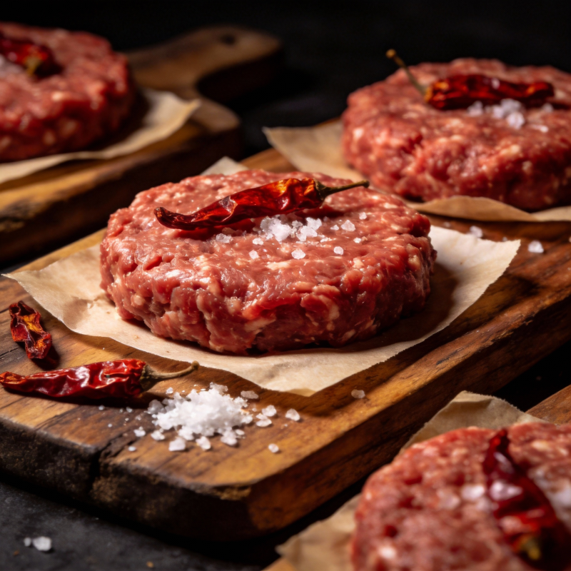 香辣牛肉饼图片