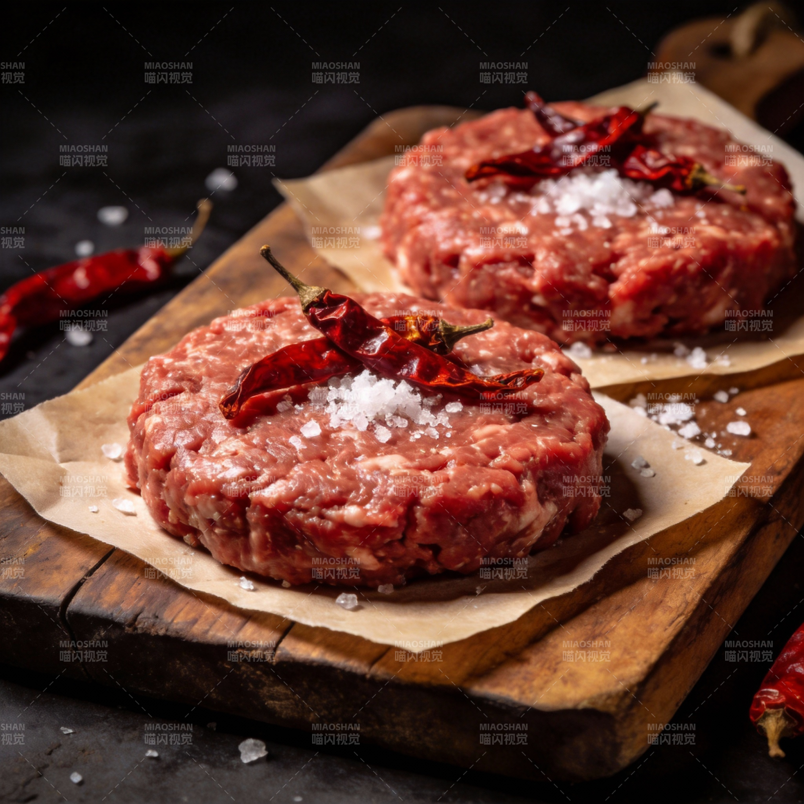 香辣牛肉饼图片