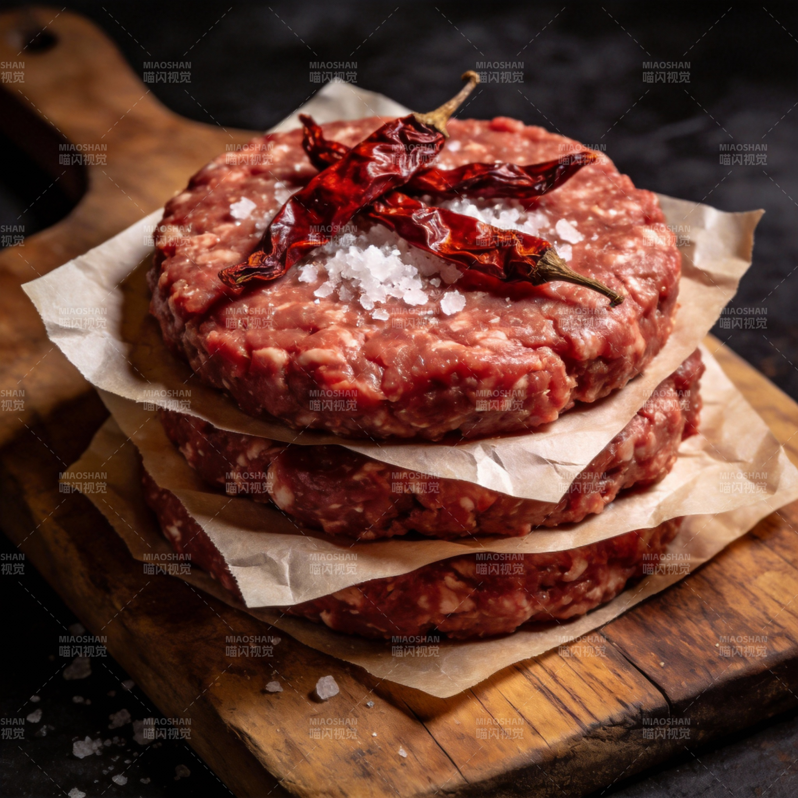 香辣牛肉饼图片