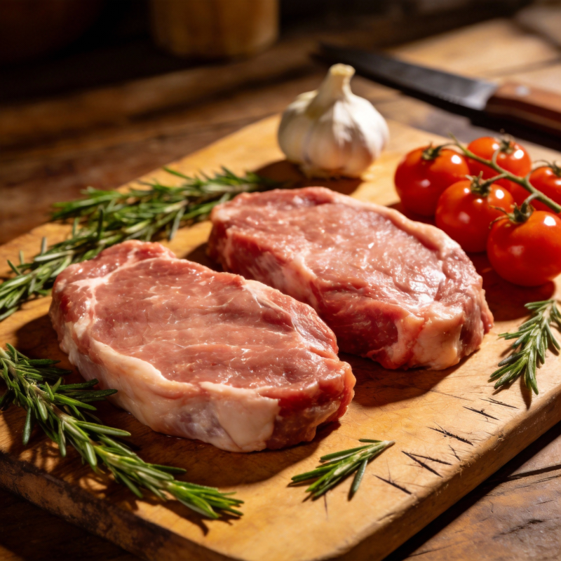 鲜嫩牛排配香草图片