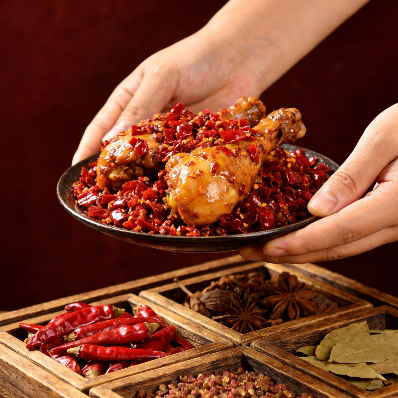 麻辣鸡腿香料宴图片