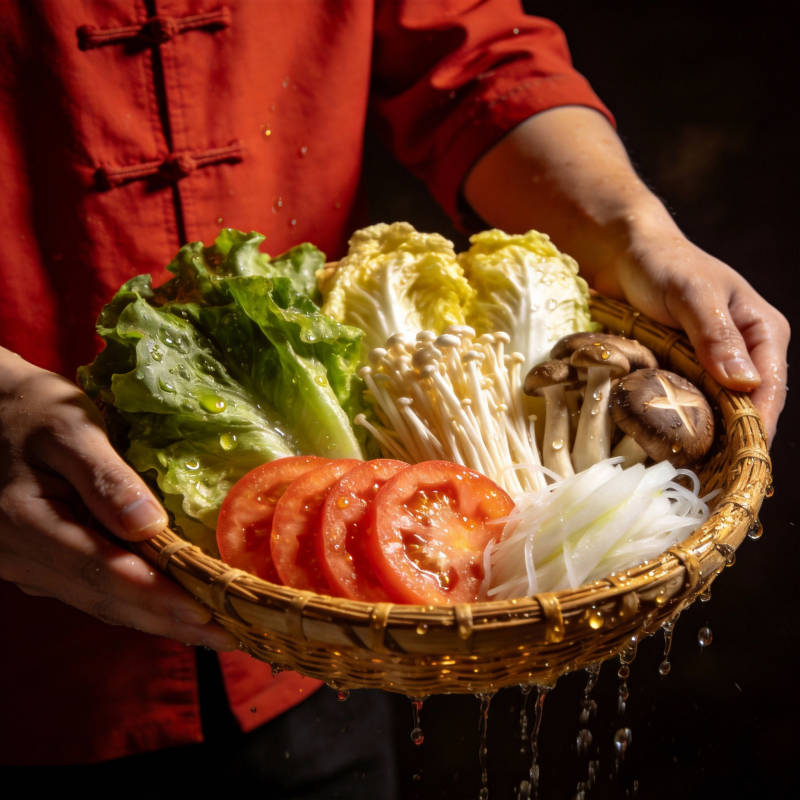 新鲜蔬菜拼盘图片