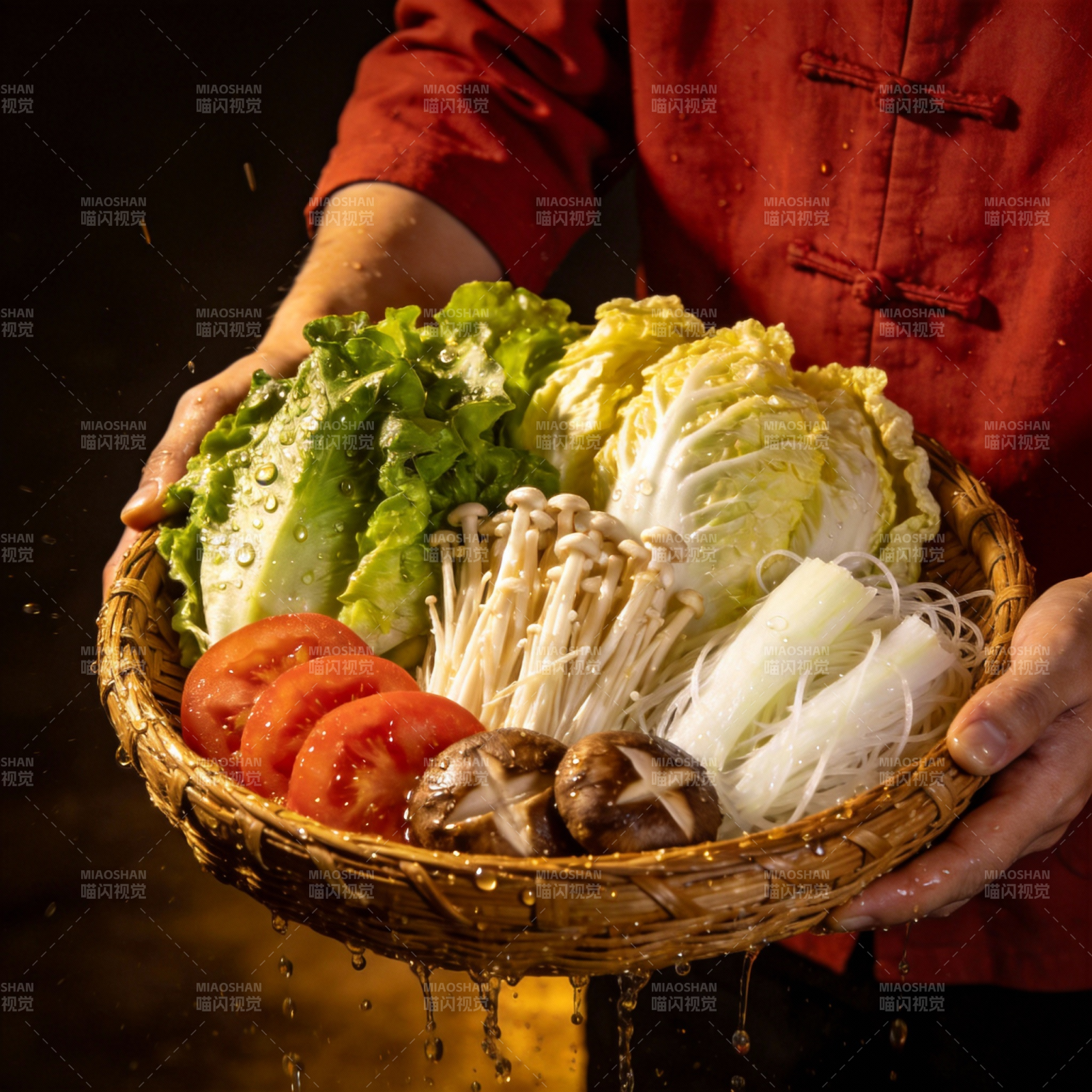 新鲜食材篮图片