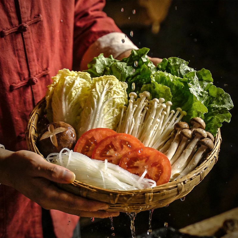 新鲜蔬菜拼盘图片