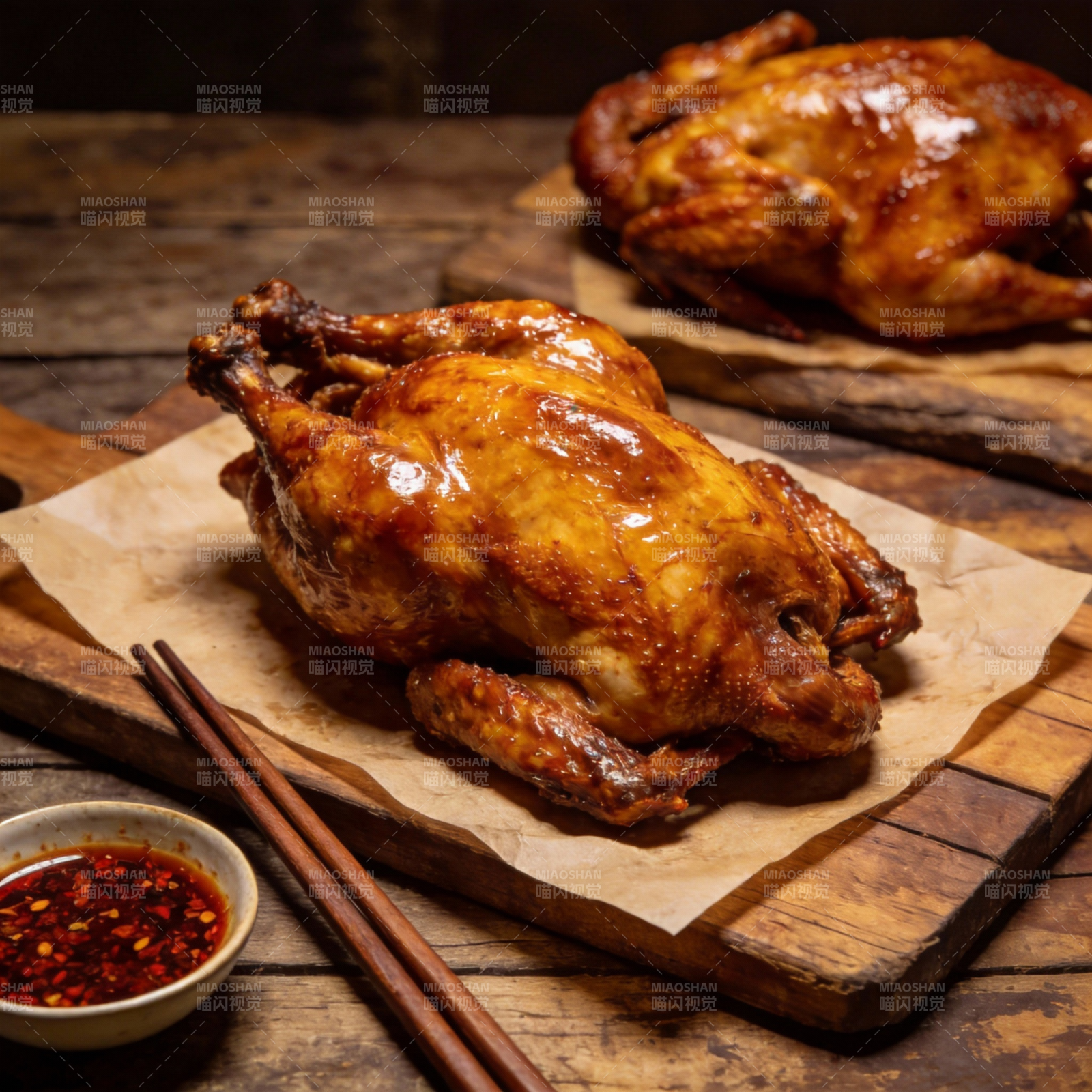 香烤全鸡 美味诱人图片