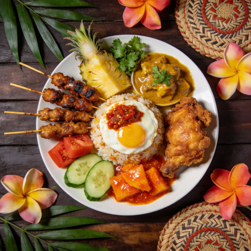 热带风情美食拼盘图片