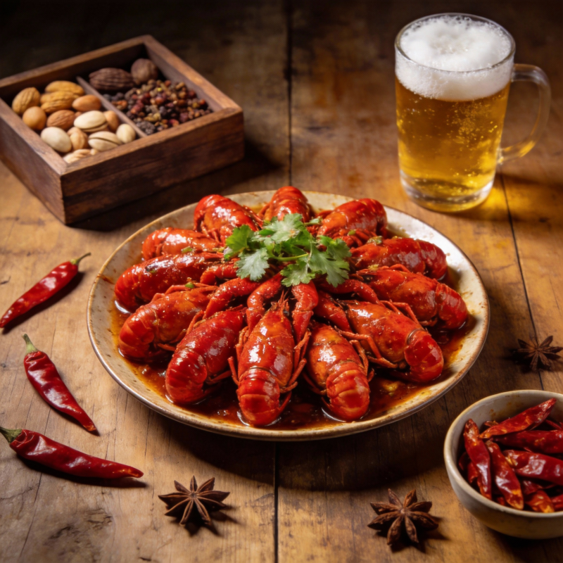 麻辣小龙虾盛宴图片