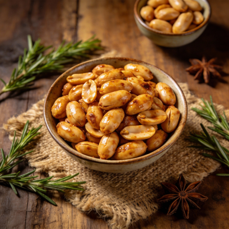 香烤花生仁图片