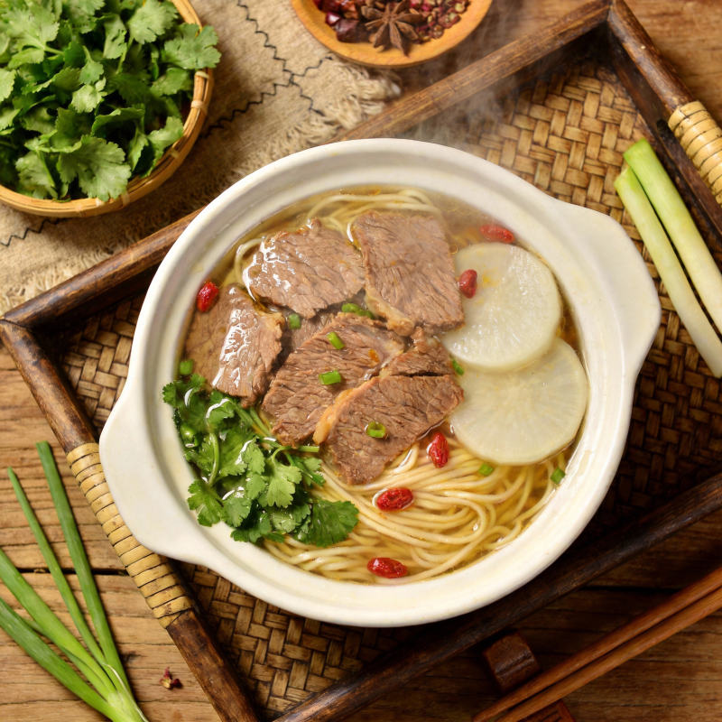 牛肉萝卜汤面图片