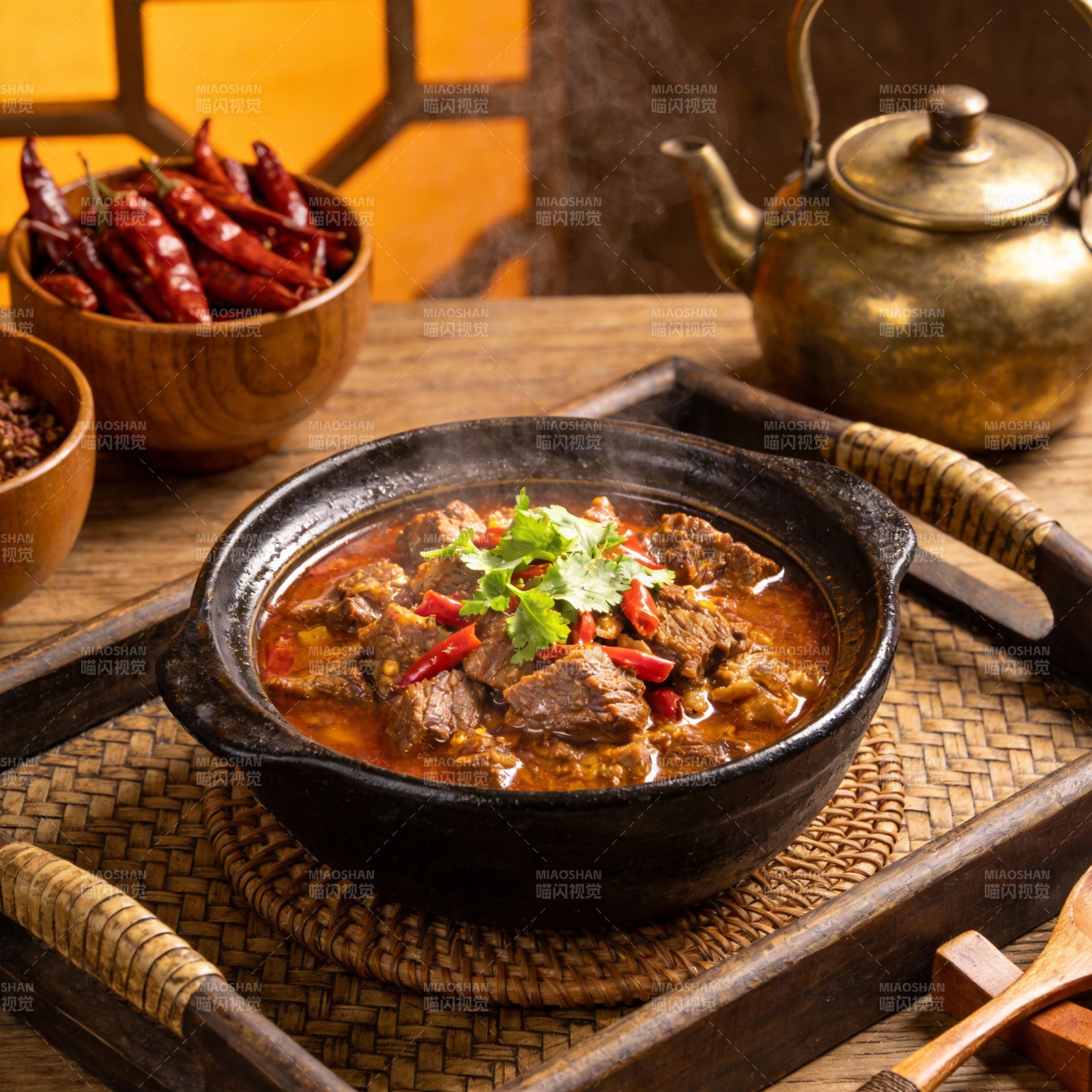 香辣牛肉煲图片
