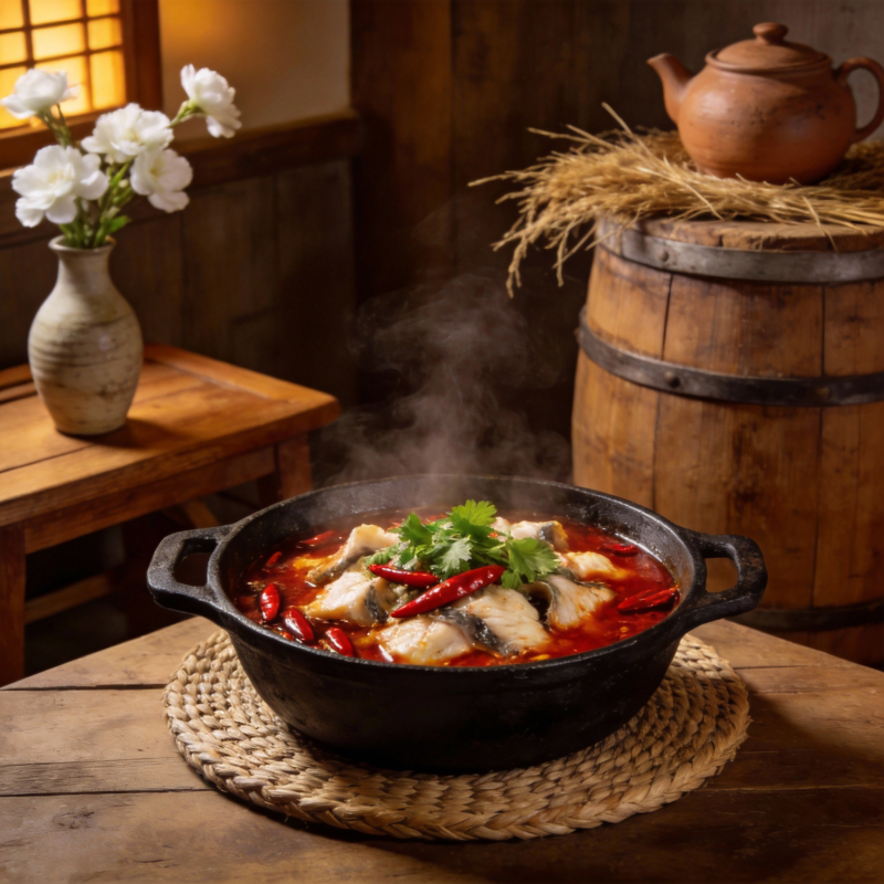 热辣鱼锅飘香图片