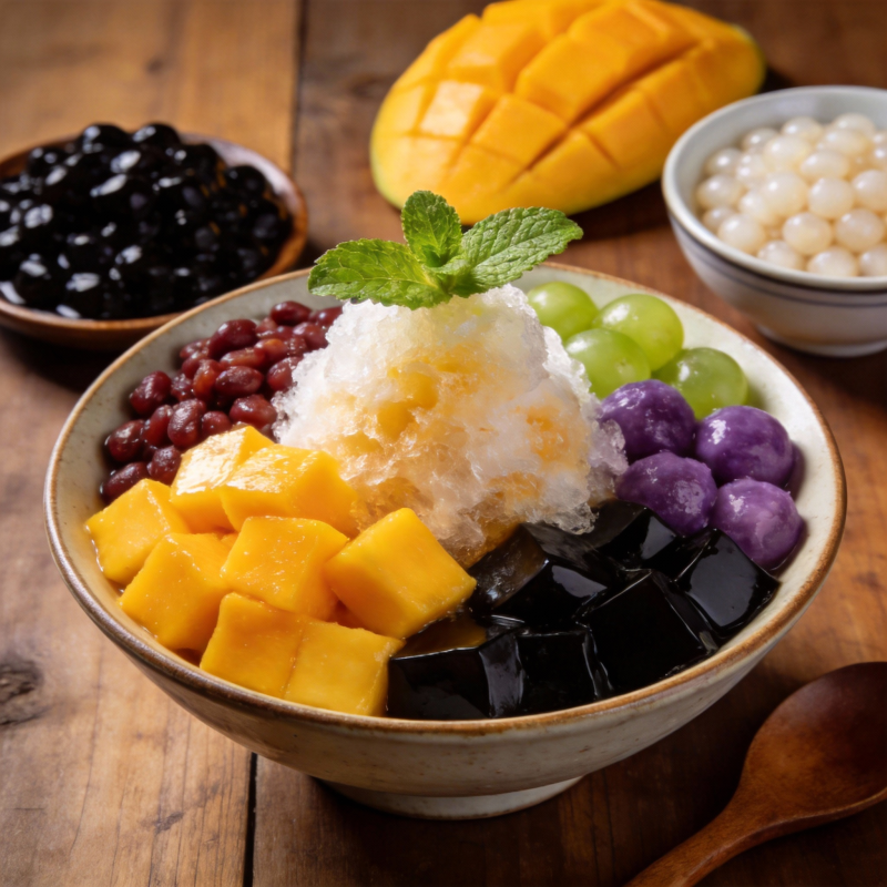 芒果甜品碗图片