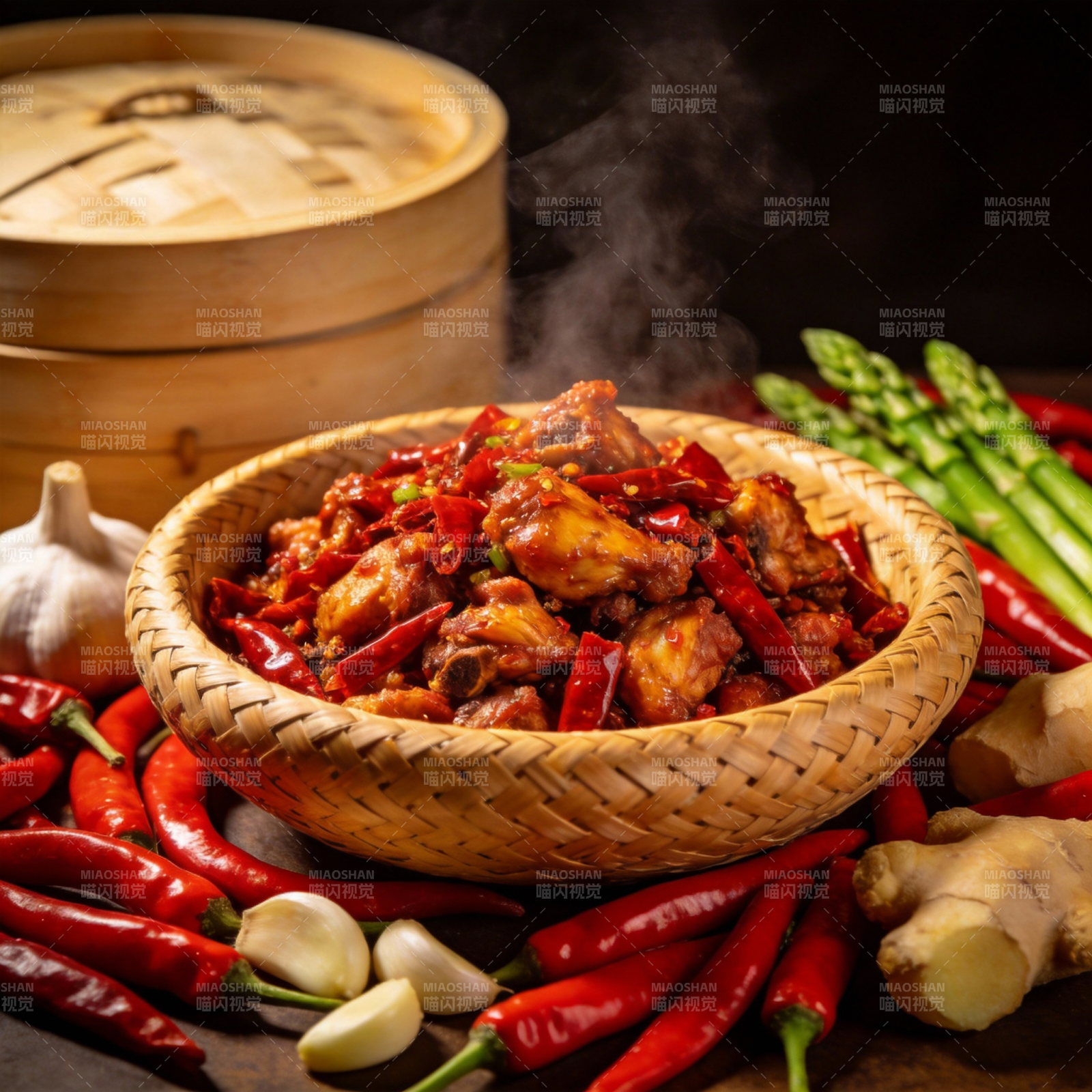 麻辣香锅 热气腾腾图片