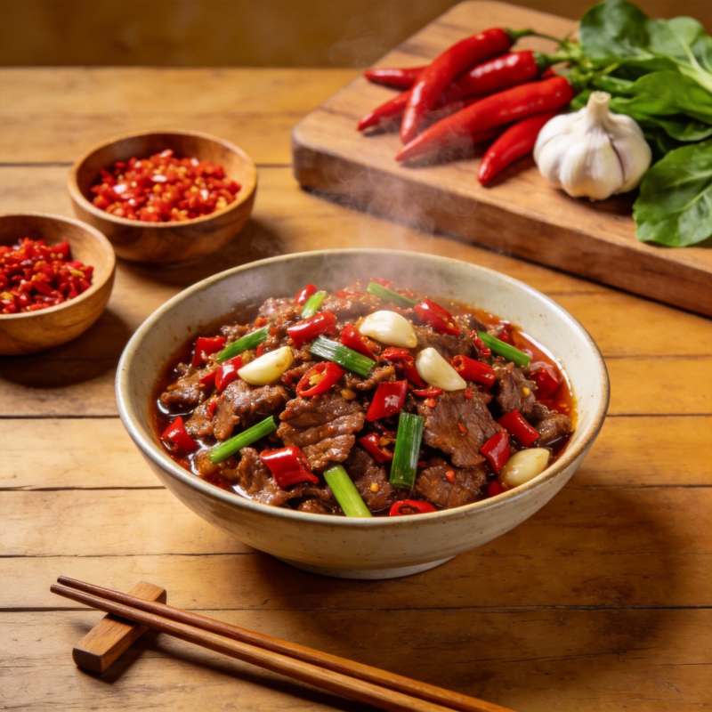 麻辣牛肉煲图片