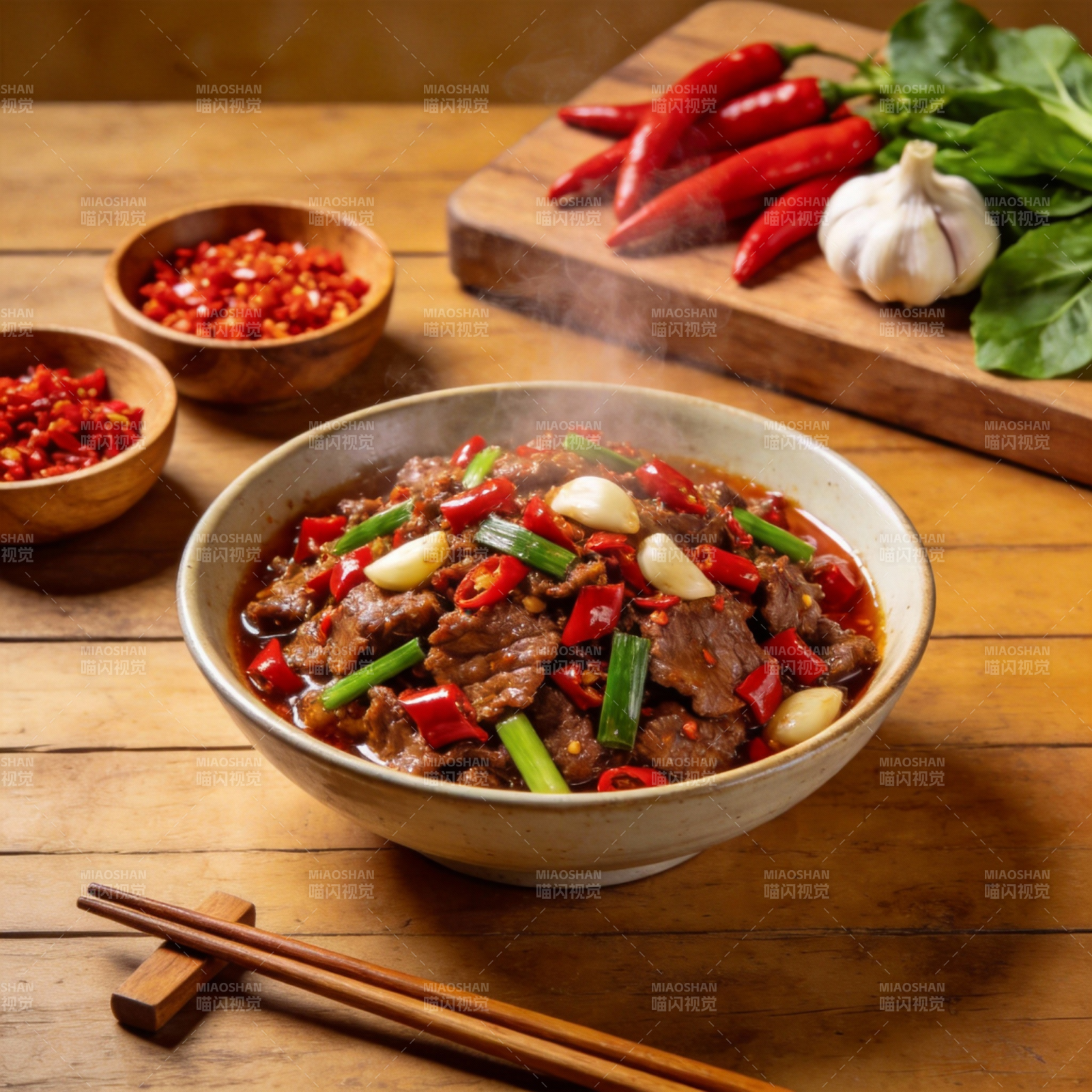 麻辣牛肉煲图片