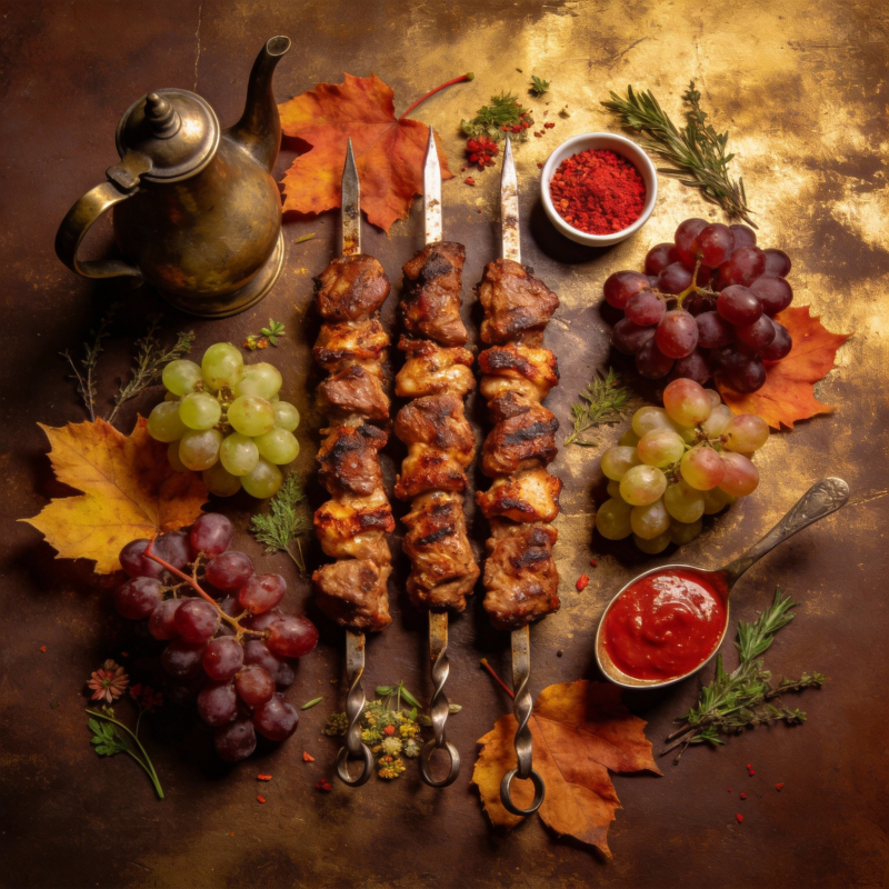 秋日烤肉盛宴图片