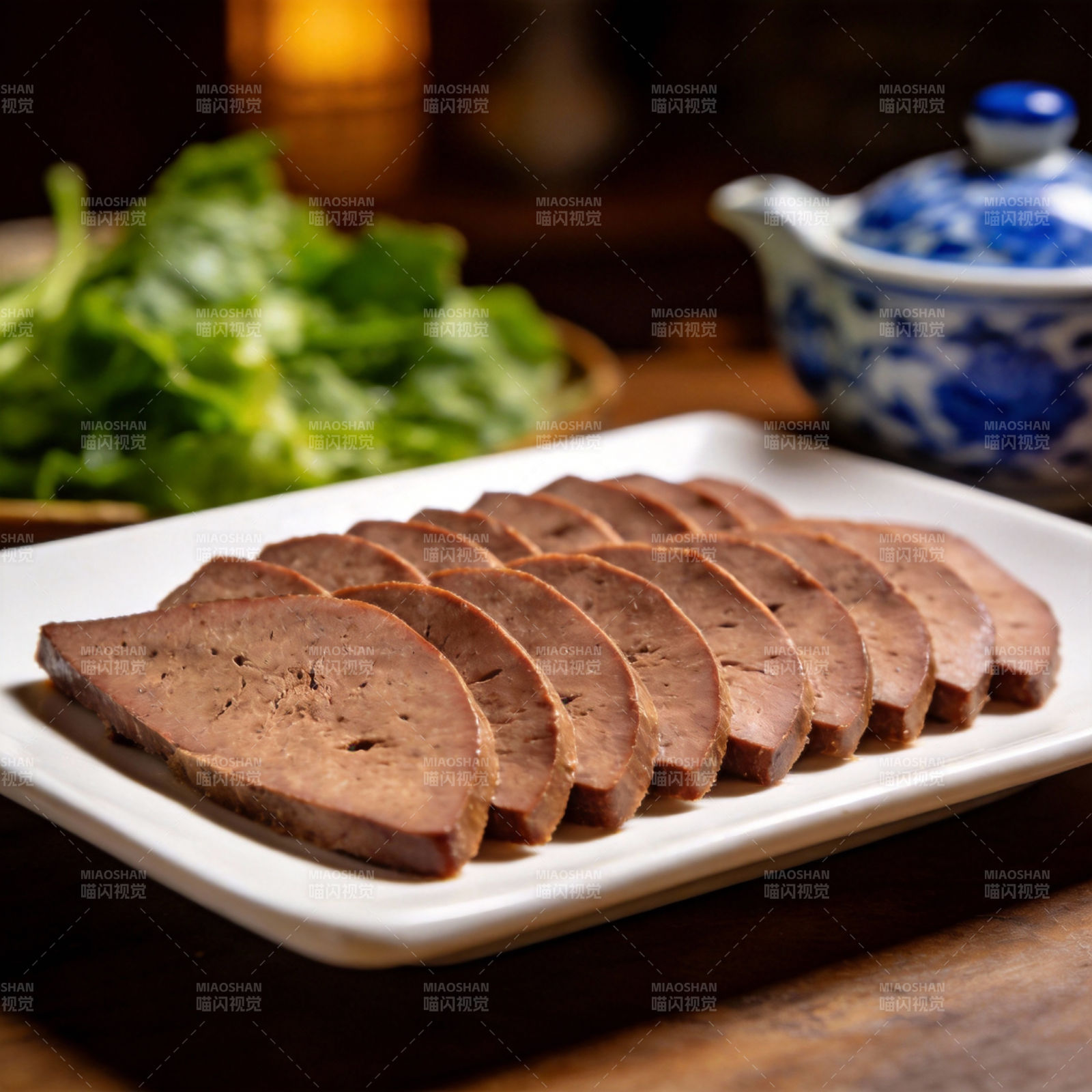 切片卤猪肝图片