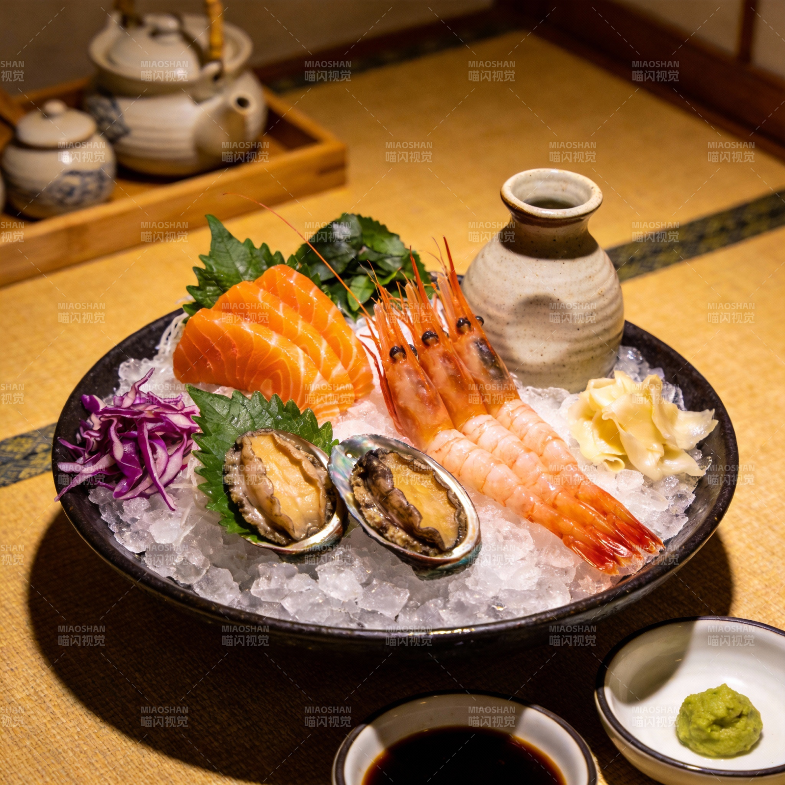 精致刺身拼盘图片