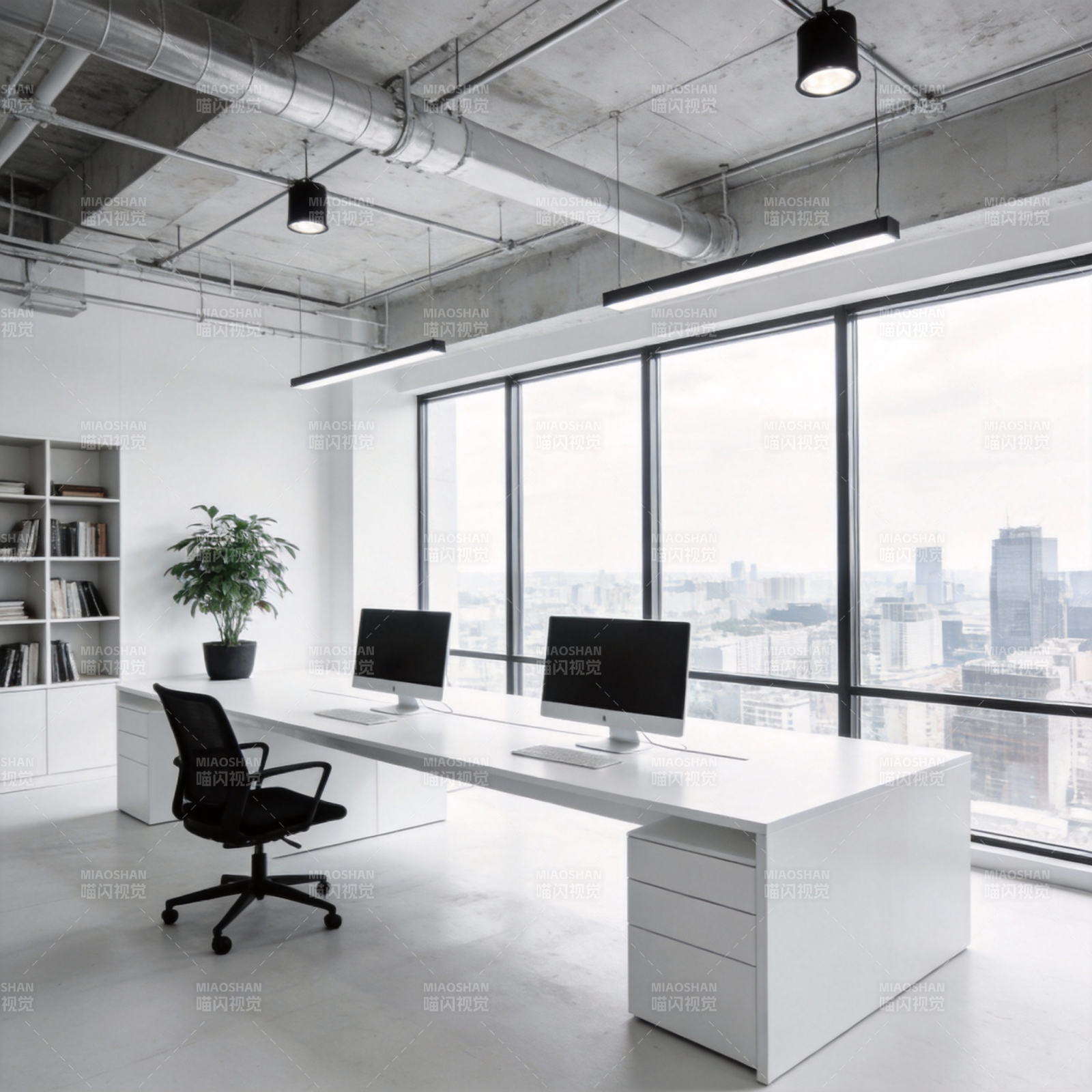 现代简约办公空间图片