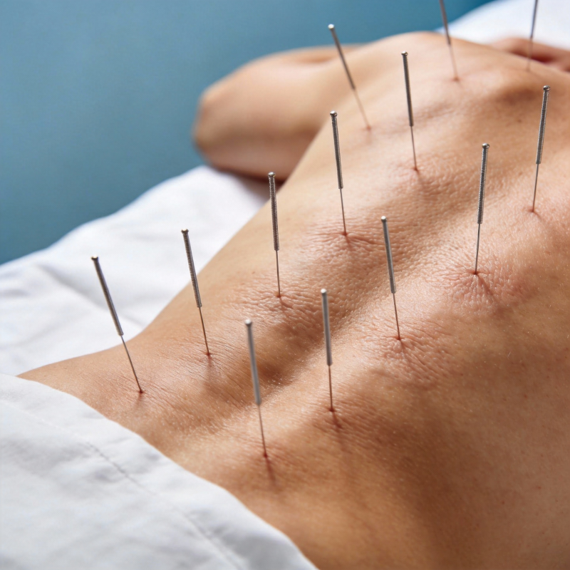 针灸治疗背部图片