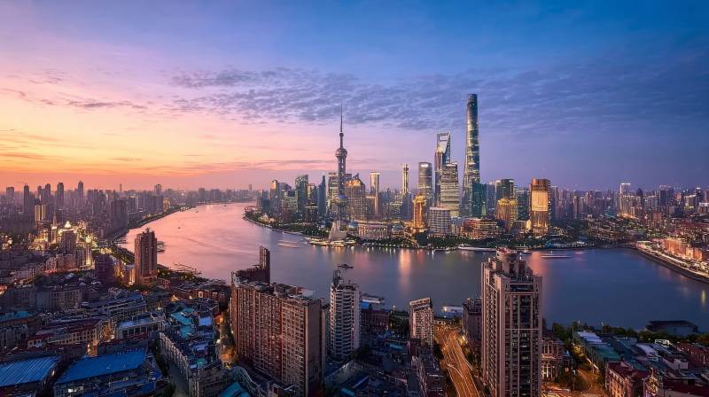 上海夜景璀璨图片