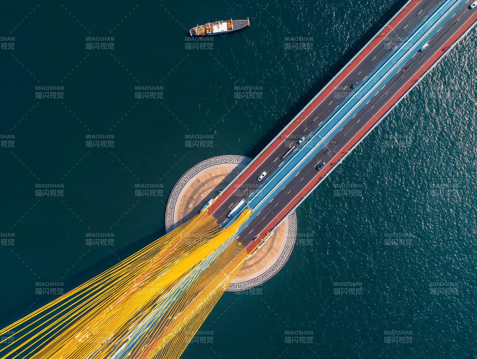 大桥航拍美景图片