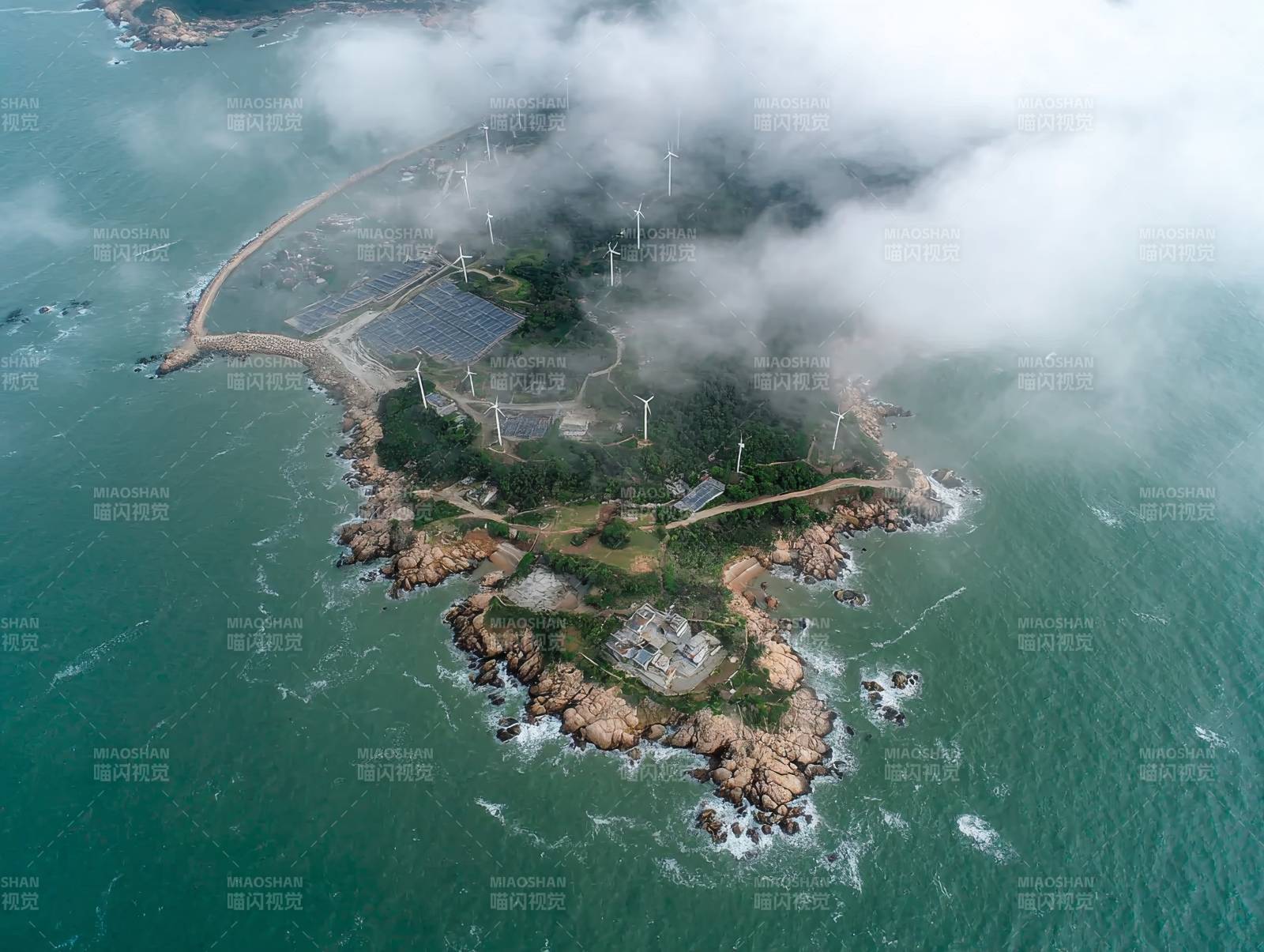 海岛风能风光图片