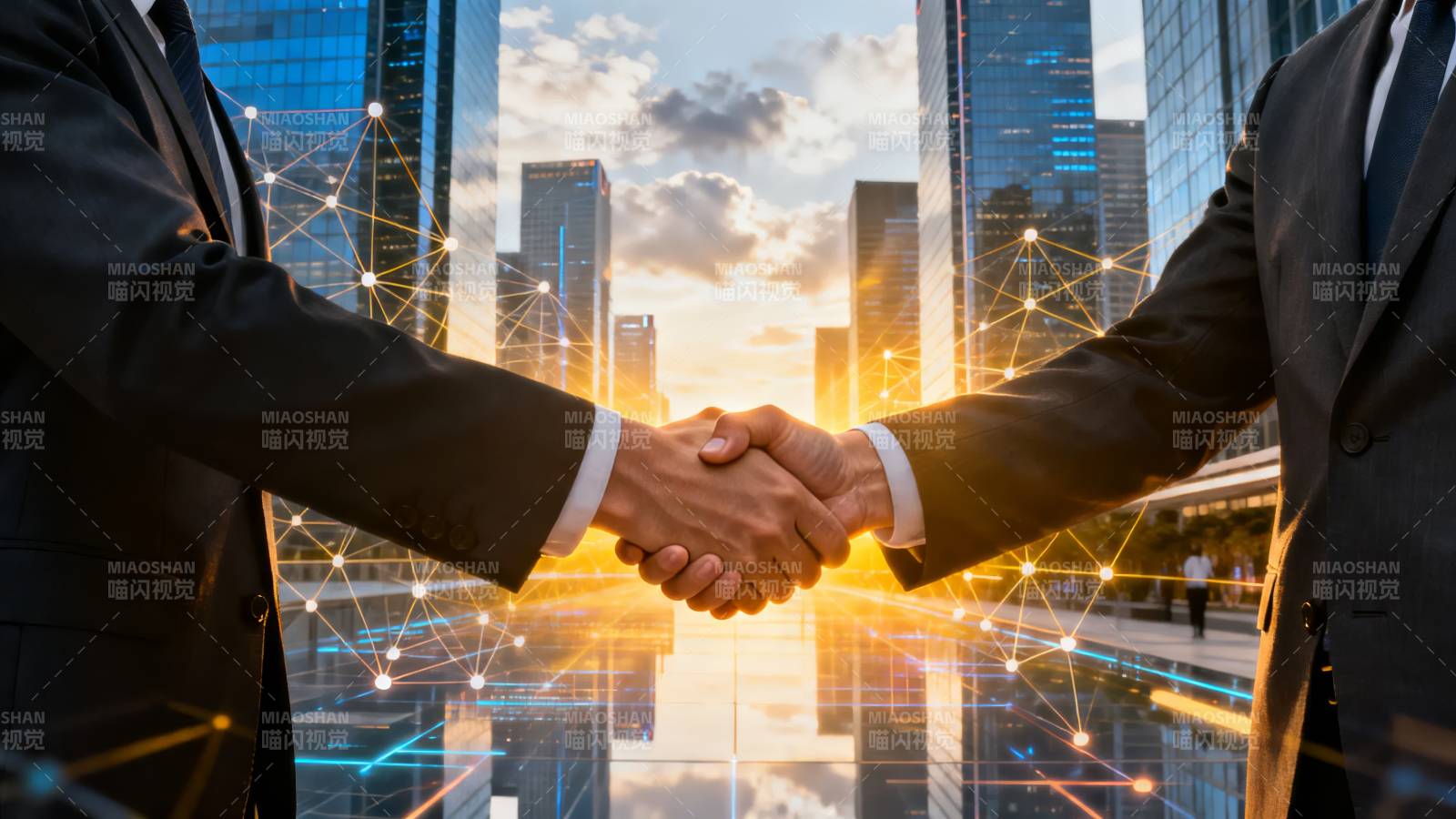 商务握手合作图片