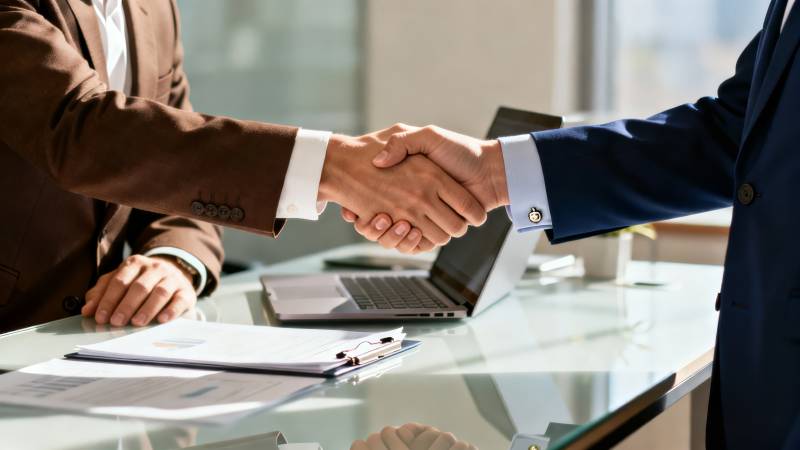 商务握手合作图片