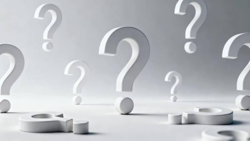 疑问符号环绕图片