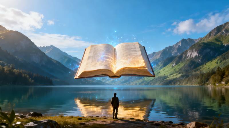 书启山湖之境图片