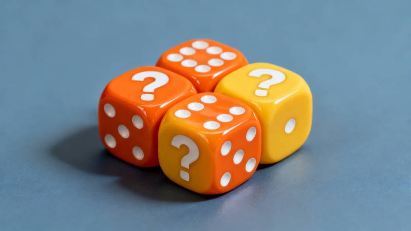 骰子上的问号图片