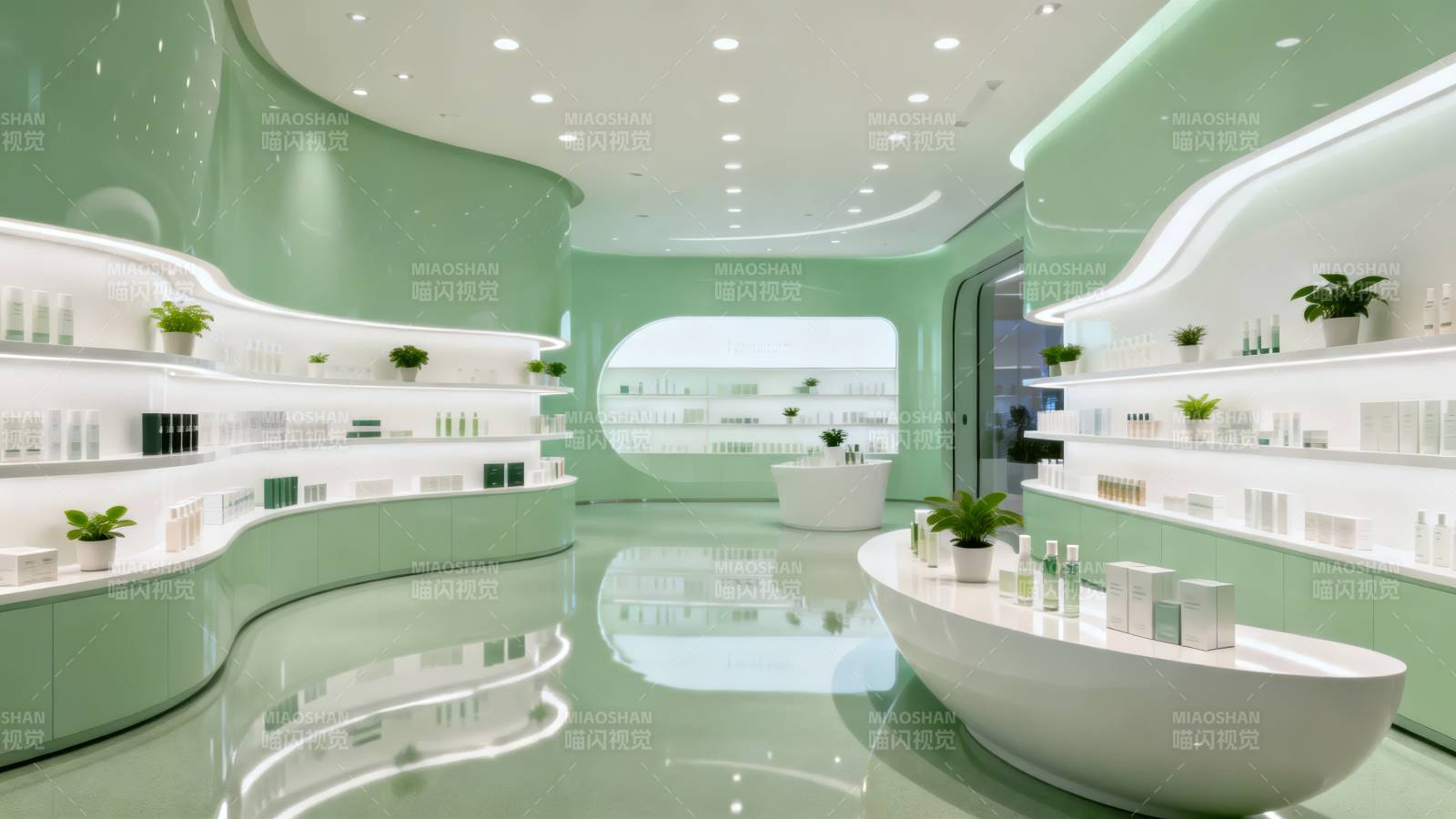 现代美容店内部图片