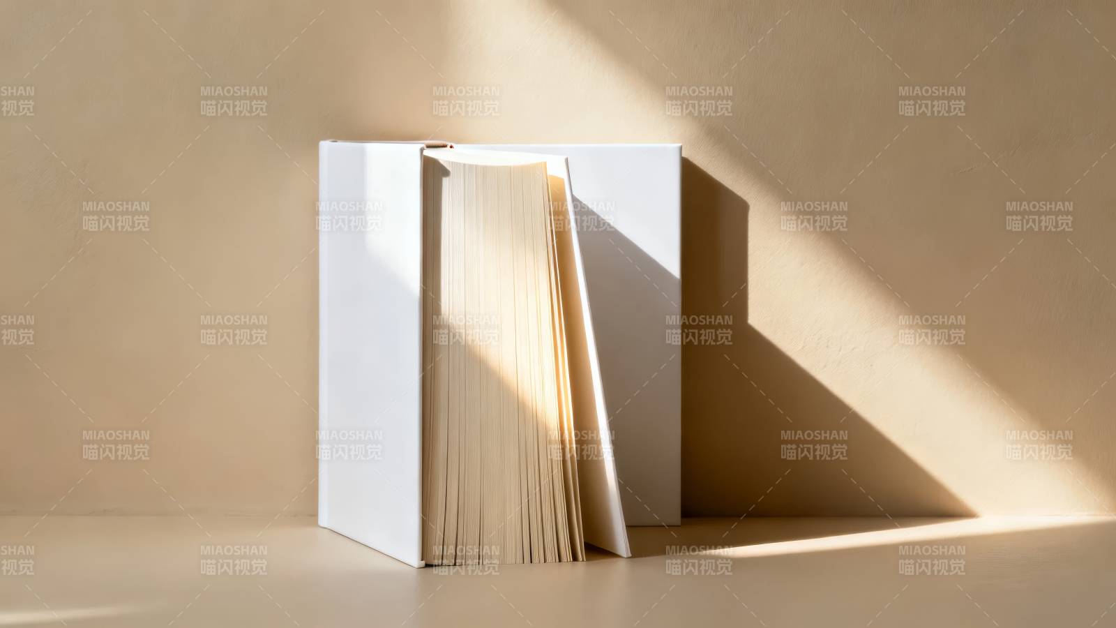 光影中的书页图片