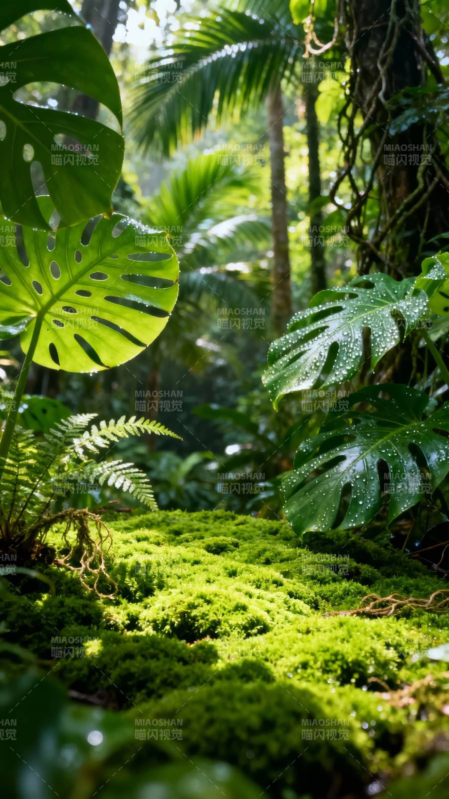 热带雨林绿意盎然图片